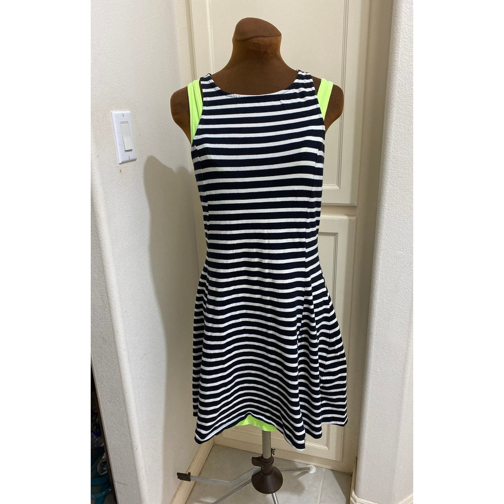 Old Navy Striped Jersey Swing Dress Size MEDIUM